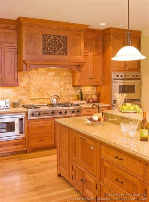 Hodedah long standing kitchen cabinet with top & bottom enclosed cabinet space, one drawer, large open space for microwave, white. Pictures of Kitchens - Traditional - Light Wood Kitchen ...