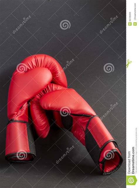 Gloves Stock Image Image Of Black Round Boxe Sport 55735333