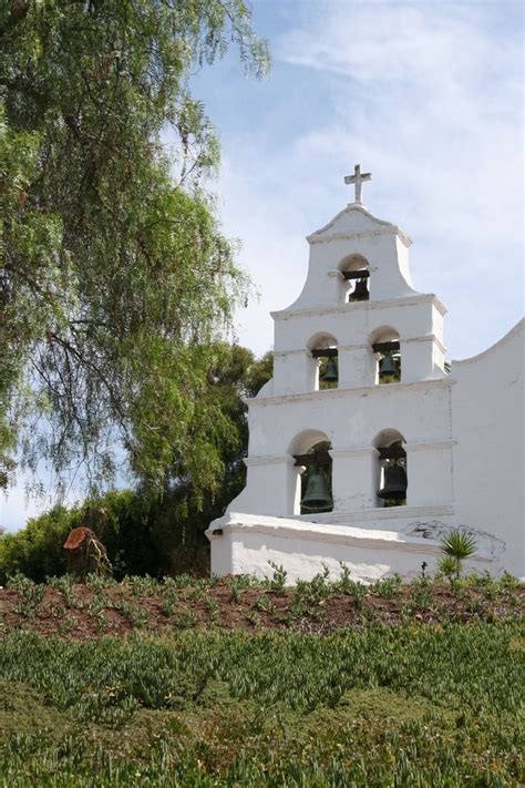 Front View Of The Bell Tower California Missions House Styles Views