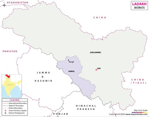 Districts Map Of Ladakh Maps Of India SexiezPix Web Porn