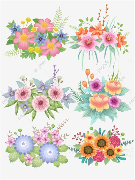 20 high quality cartoon flower clipart in different resolutions. Hand Painted Fresh Flower Plant Beautiful Cartoon Holiday ...