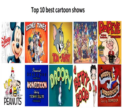 Top 10 Best Cartoon Shows By Perro2017 On Deviantart