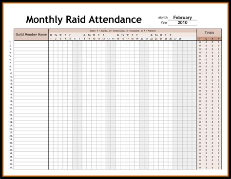 Attendance Tracking Spreadsheet With Regard To Employee Time Tracking