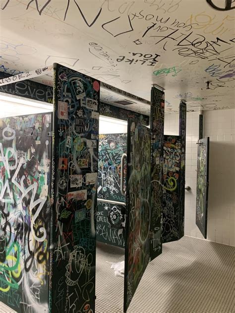 Some Decorated Bathroom Stalls Rgraffiti