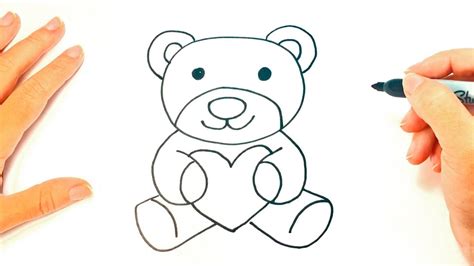 How To Draw A Teddy Bear Teddy Bear Easy Draw Tutorial