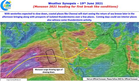 Monsoon 2021 Heading For Its First Break Like Conditions Chennairains