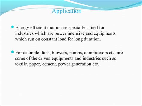 Energy Efficient Motor