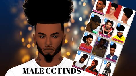 Black Male Hair Cc Sims 4 Captions For Pictures