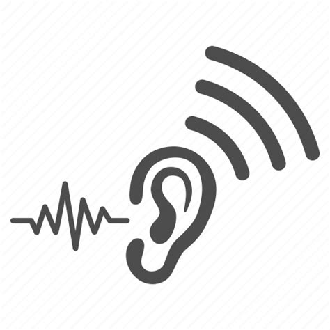 Ear Hear Hearing Listen Sound Signal Speaker Transmit Icon