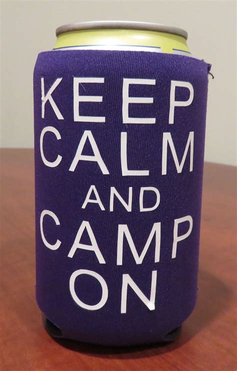 Keep Calm And Camp On Koozie Camping Koozies Rv Camping