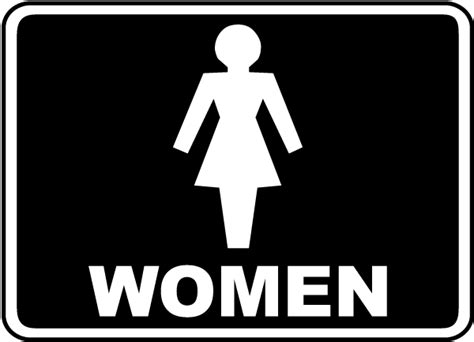 Lady Restroom Sign
