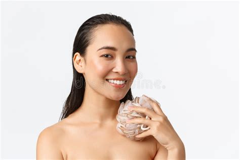 Skincare Women Beauty Hygiene And Personal Care Concept Close Up Of Beautiful Asian Girl