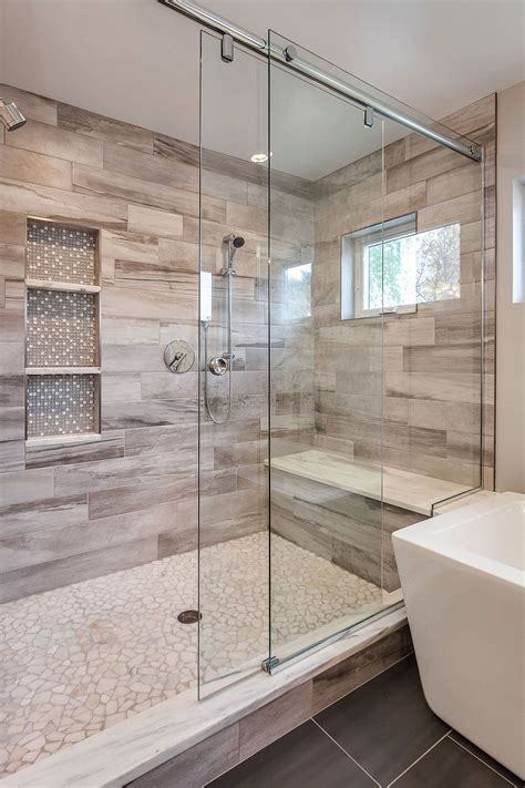 52 Walk In Shower Design Step In Large Doorless Showers Modern