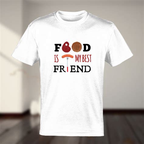 Food Is My Best Friend T Shirt Custom T Shirts