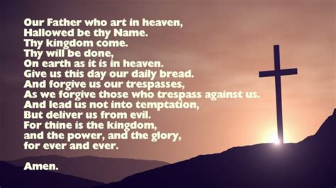 Our Father Prayer Catholic Lords Prayer