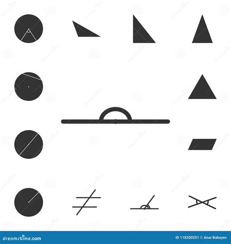 Extended Angle Icon Detailed Set Of Geometric Figure Premium Graphic