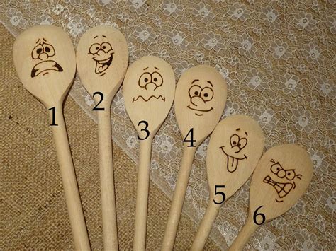 Hand Engraved Wooden Spoons Facial Impressions Etsy Uk Wooden Spoon Crafts Wood Burning