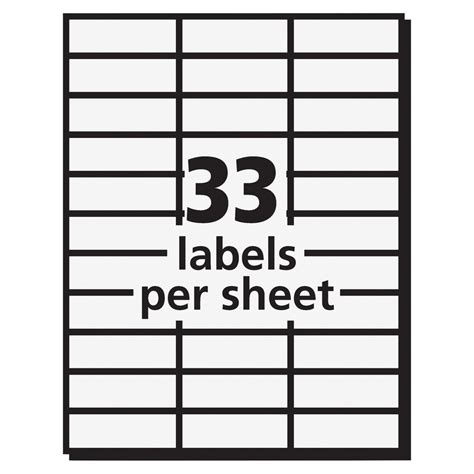 Avery® Address Labels For Copiers Permanent Adhesive 1 Width X 2