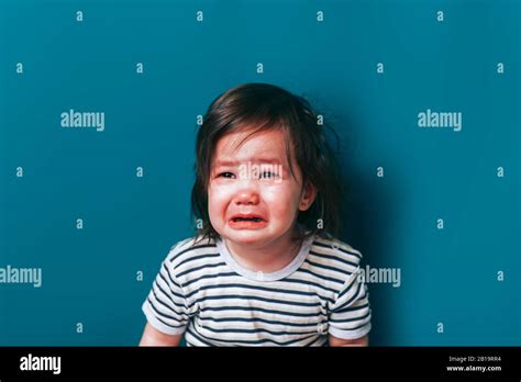 Upset Little Girl Crying Stock Photo Alamy