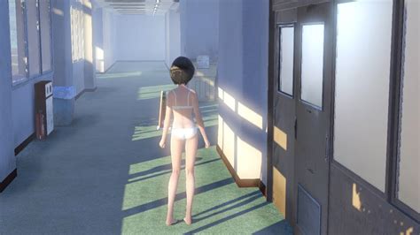 女子校生が下着で校内を走り回ってる Blue Reflection nude MOD YouTube