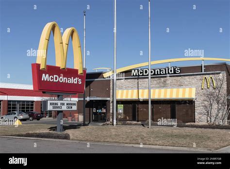 Cincinnati - Circa February 2023: McDonald's Restaurant. McDonald's is