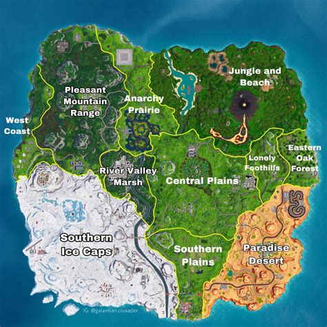 The 11 Regions Of The Fortnite Br Map Rfortnitebr