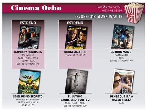 Especiales Diagonales Cine Cartelera 23 Al 29 Mayo