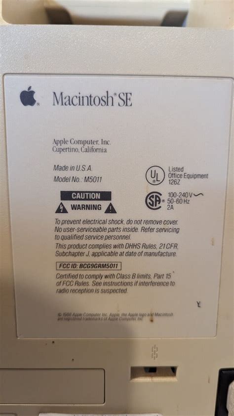 Apple Macintosh Se Fdhd M5011 Computer Working Ebay