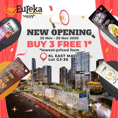 Kl east mall, an esteemed project by sime darby property. Eureka Snack KL East Mall Opening Promotion Buy 3 FREE 1 ...