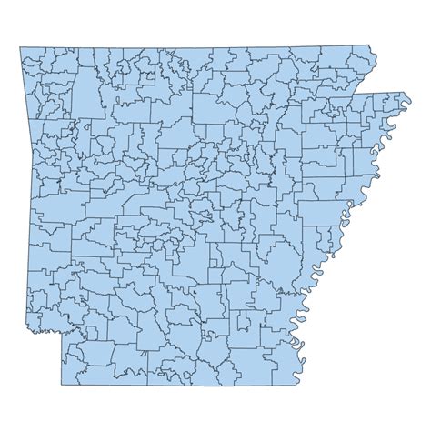 Public School District Boundary Polygon Arkansas Gis