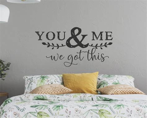 You And Me We Got This Couples Wall Art Vinyl Decal For Master