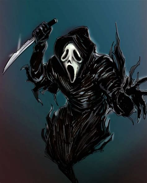Ghostface By Grimcrest On Deviantart Horror Artwork Horror Movie