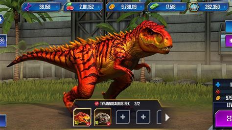 T Rex Max Level Jurassic World The Game Ep 4 Youtube