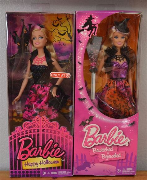 2014 Happy Halloween Barbie Doll Bat Skirt Nrfb Ccj16 Target Ex Pink