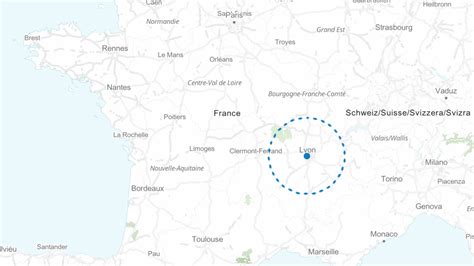 Distance between lyon and montpellier. Lyon : une carte interactive pour connaître son périmètre ...