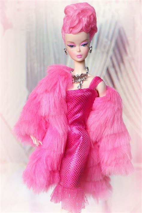 Barbie Silkstone Swarovski Chanel Pink Winter Fashion Model Collector
