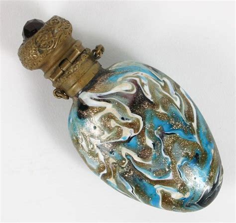 venetian aventurine art glass antique perfume bottles glass art antique perfume