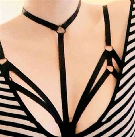 Gothic Pastel Goth Sexy Lingerie Harness Bra Cage Rebelsmarket