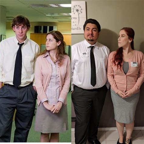 Couple Halloween Costume As Pam And Jim From The Office Cool Couple Halloween Costumes Couples