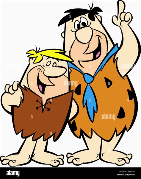 Barney Rubble And Fred Flinstone The Flintstones 1960 Stock Photo