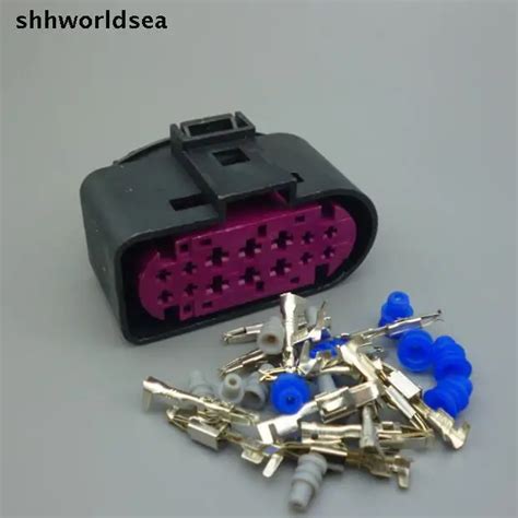 Shhworldsea 50sets 14 Pin Car Headlight Xenon Lamp Plug Connector Auto