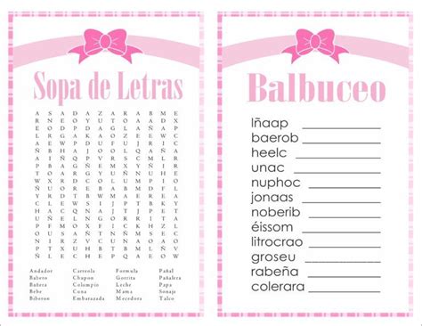 Juego De Mimica Para Baby Shower Juegos Para Baby Shower Para