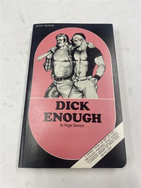 Dick Enough Adult Book Surrey House Inc Gay Vintage Erotica