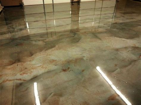 Marble and granite counter tops are gorgeous but they are porous and will soak in liquids that can leave water stains. Metallic Epoxy Floors | The Concrete Protector | Metallic ...