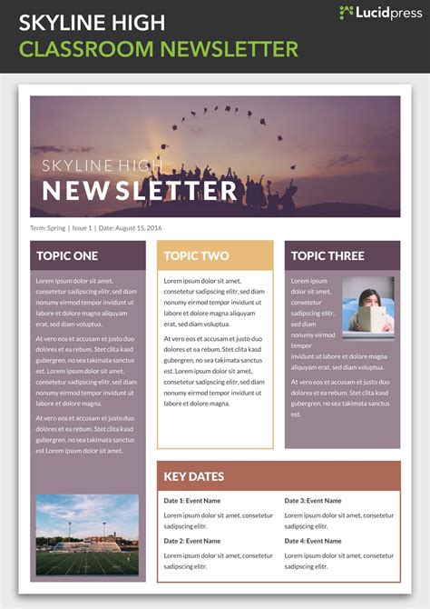 Funky Newsletter Templates Master Template