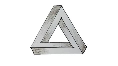 Amazing How To Draw An Optical Illusion Triangle The Easy Way Of All