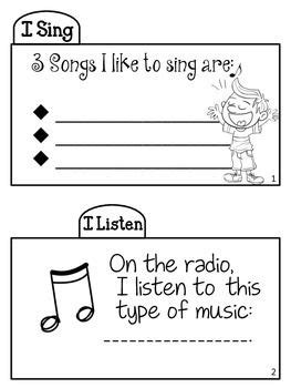 More relaxing songs could be played to 2. Music in Me Tab Book- Back to School | Writing a book, Elementary music classroom, Music classroom