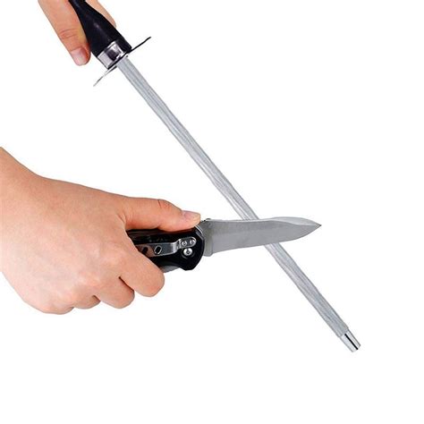10 inch knife sharpener sharpening steel rod sharpener oval knife sharpening rod tools and home
