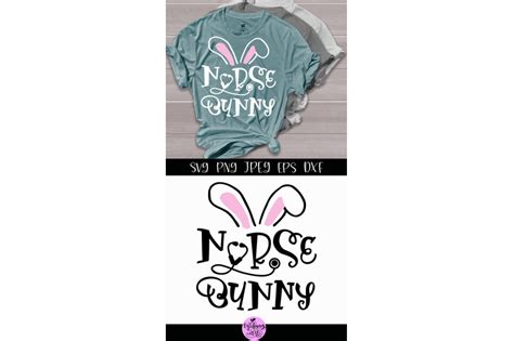 Nurse bunny svg, easter shirt svg By Midmagart | TheHungryJPEG