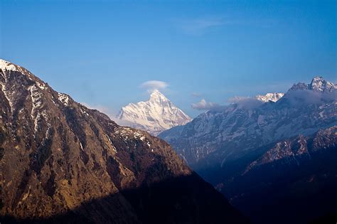 The Nanda Devi Peak View From Auli Uttarakhand India Flickr